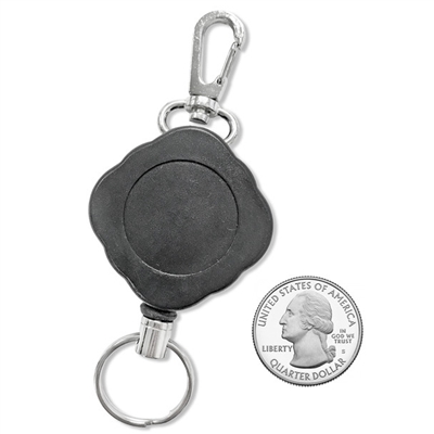 Premium Diamond Shaped ID Badge Reel w/ Hook & Split Ring - PLAIN