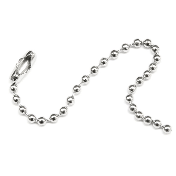 Ball Chain Necklace Nickel Plated 4, 2.4mm beads
